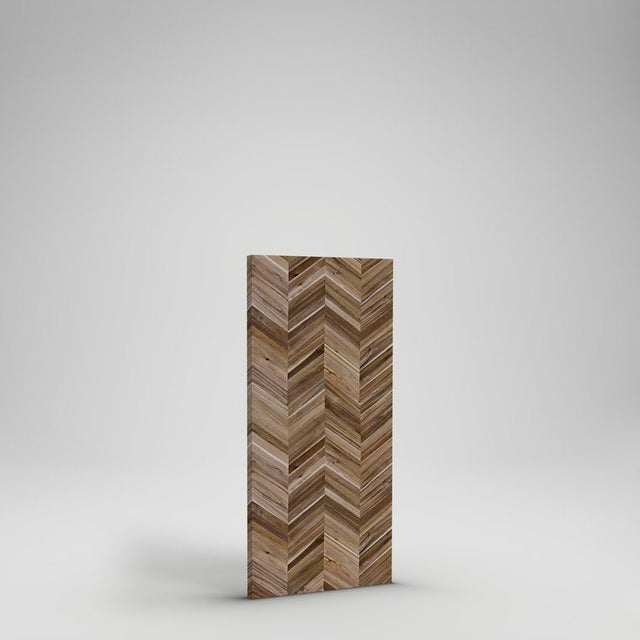 Acacia Chevron Island Top - 5'x30"x1.5" - Mocha Acacia Oil