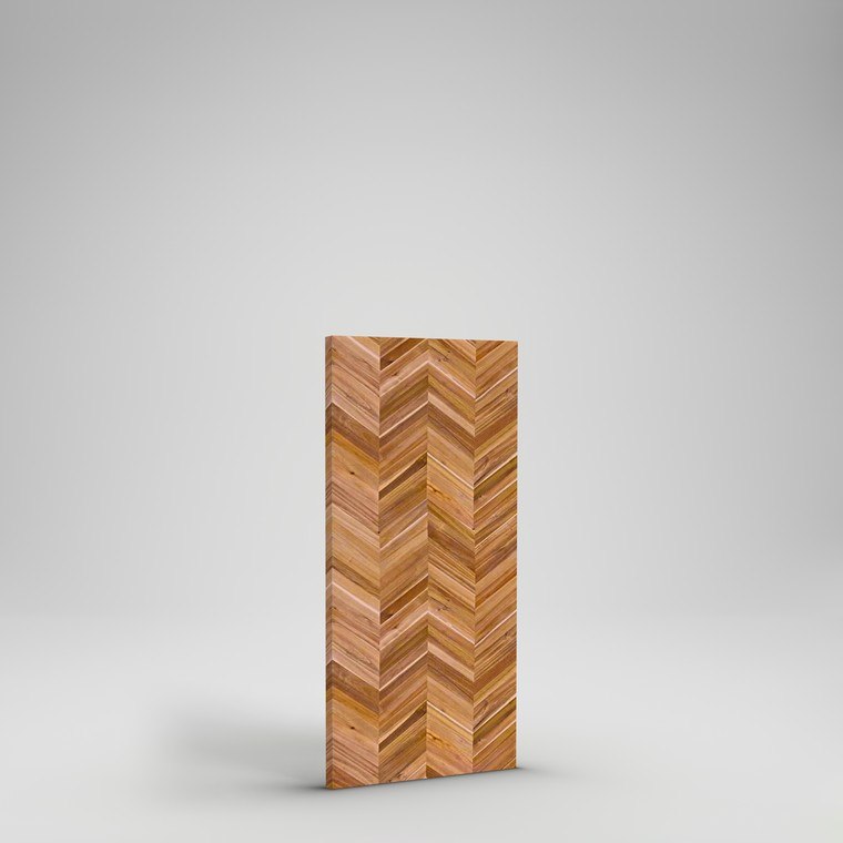 Acacia Chevron Island Top - 5'x30"x1.5" - Golden Teak Acacia Oil
