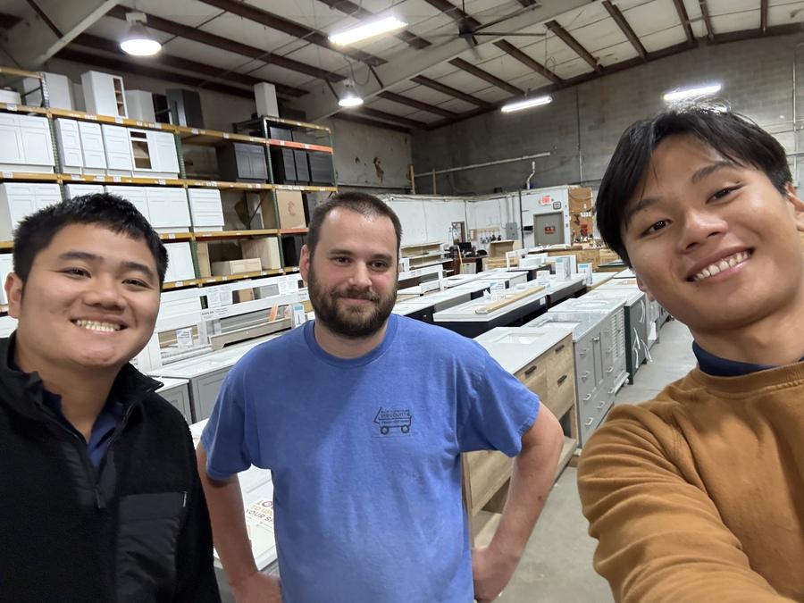 With a fabricator in their shop