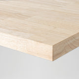 Hevea butcher block corner and 1-1/2″ thickness