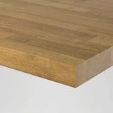 Hevea butcher block corner and 1-1/2″ thickness