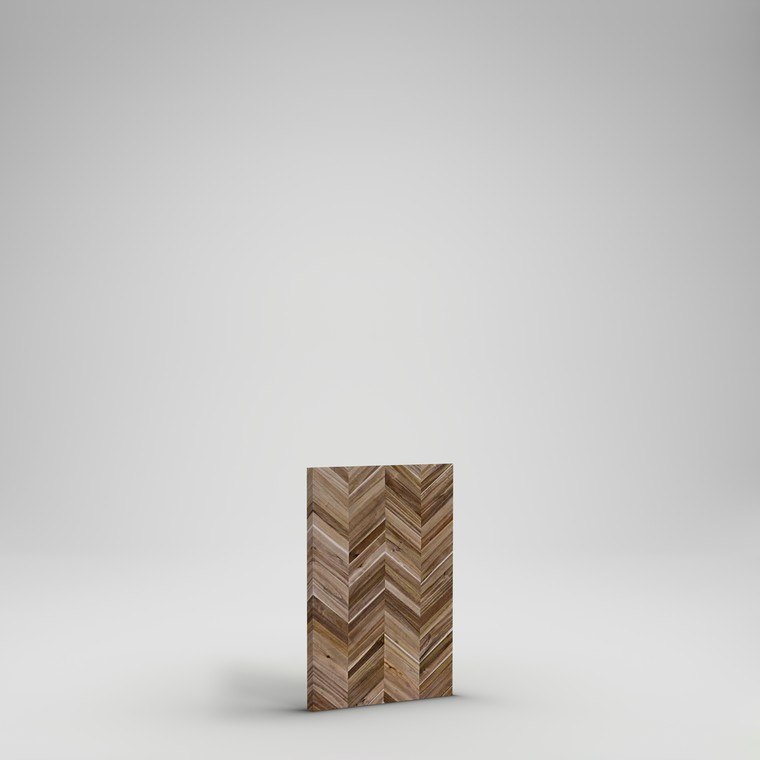 Acacia Chevron Countertop - 3'x25"x1.5" - Mocha Acacia Oil