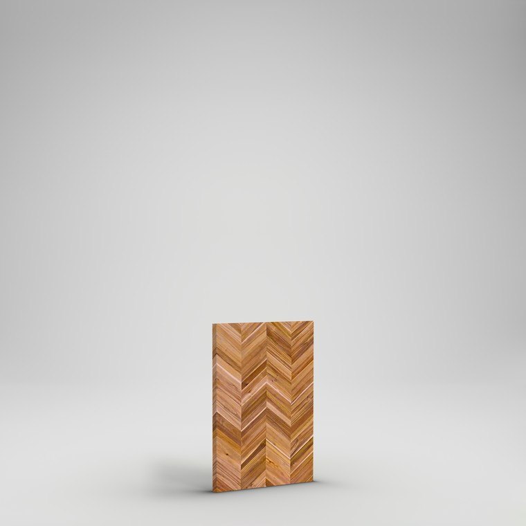 Acacia Chevron Countertop - 3'x25"x1.5" - Golden Teak Acacia Oil