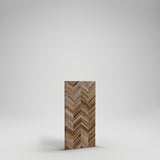 Acacia chevron 48″ × 25″ × 1.5″, Mocha Acacia Oil
