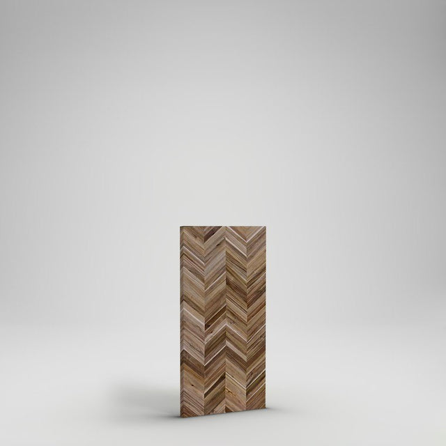 Acacia Chevron Countertop - 4'x25"x1.5" - Mocha Acacia Oil