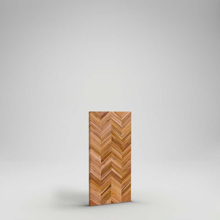 Acacia Chevron Countertop - 4'x25"x1.5" - Golden Teak Acacia Oil