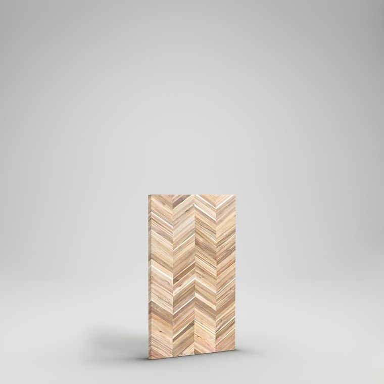 Acacia Chevron Island Top - 4'x30"x1.5" - Unfinished