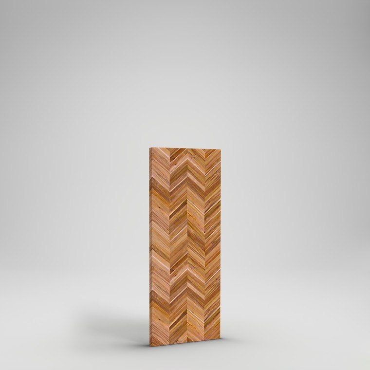 Acacia Chevron Countertop - 5'x25"x1.5" - Golden Teak Acacia Oil