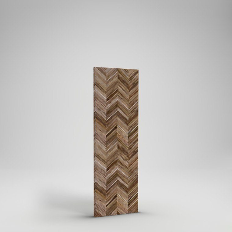 Acacia Chevron Countertop - 6'x25"x1.5" - Mocha Acacia Oil