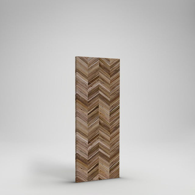 Acacia Chevron Island Top - 6'x30"x1.5" - Mocha Acacia Oil