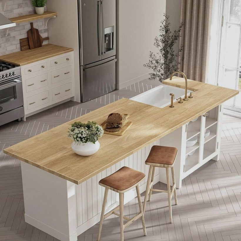 A 39-inch island top with seating